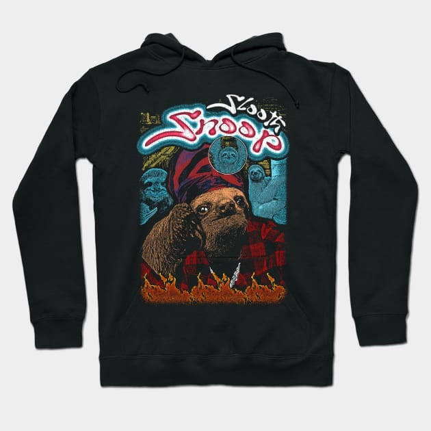Snoop sloth vintage 80s bootleg design Hoodie by BVNKGRAPHICS